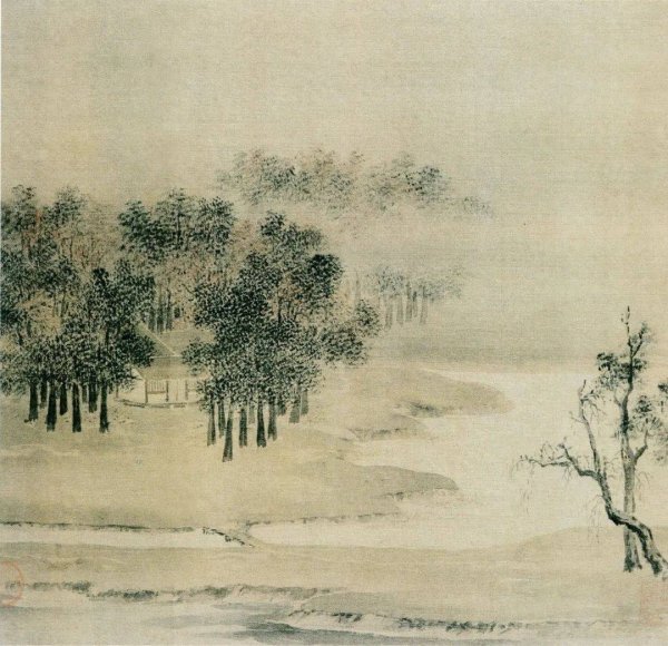 欧维策略 宋·惠崇《山水图》：诗意禅趣中的江南春晓